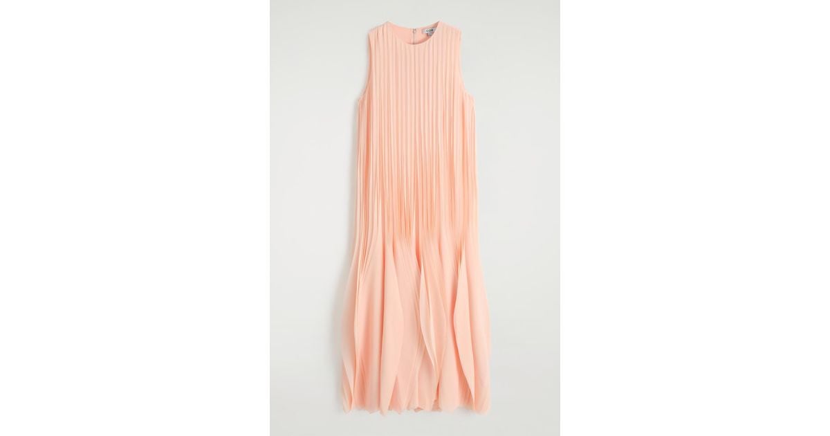 cos petal midi dress Petal-sleeve Cotton Midi Dress