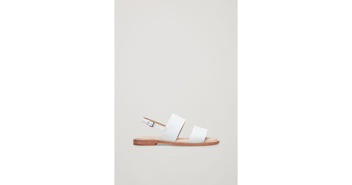 cos leather strap sandals
