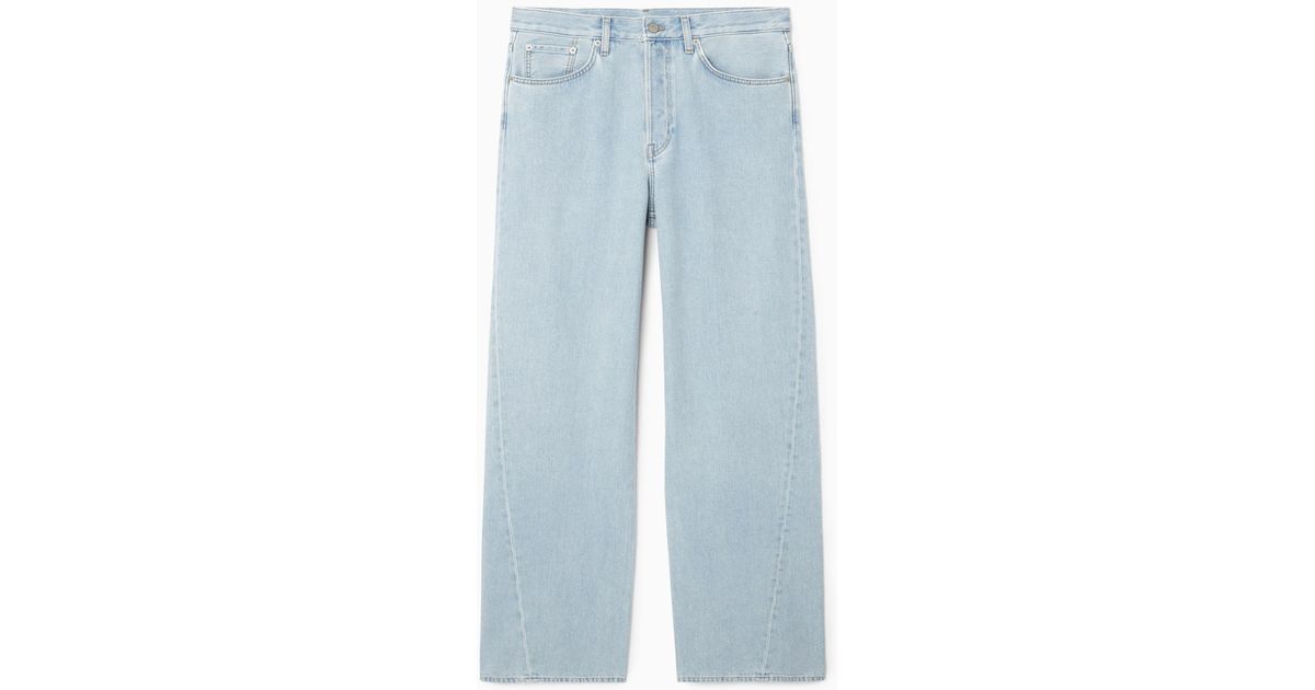 COS Facade Straight-leg Jeans in Blue | Lyst