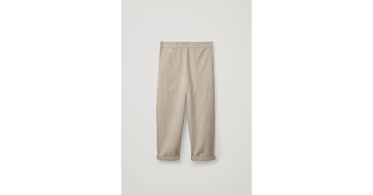 cotton linen chinos
