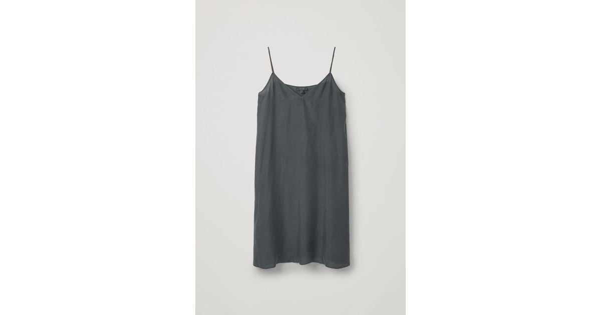 cos silk slip dress