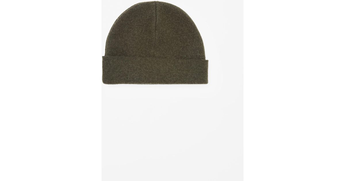 olive green wool hat