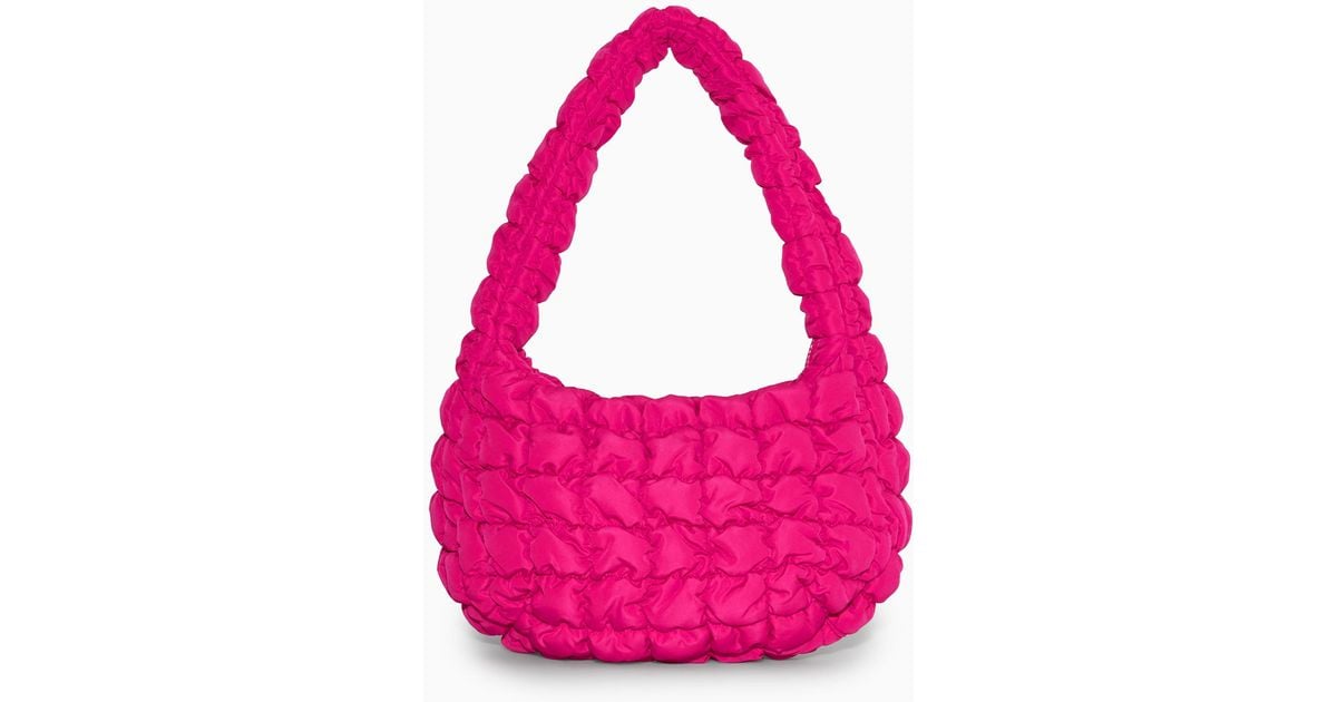 COS Quilted Mini Bag in Pink | Lyst UK