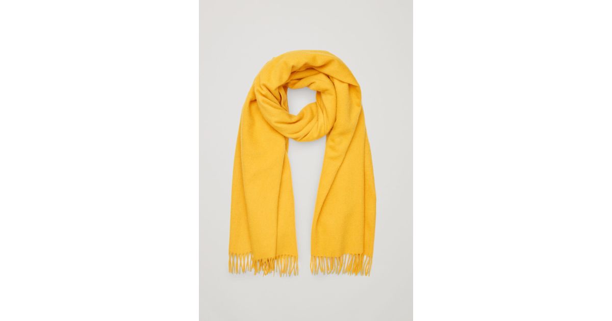 yellow cashmere scarf