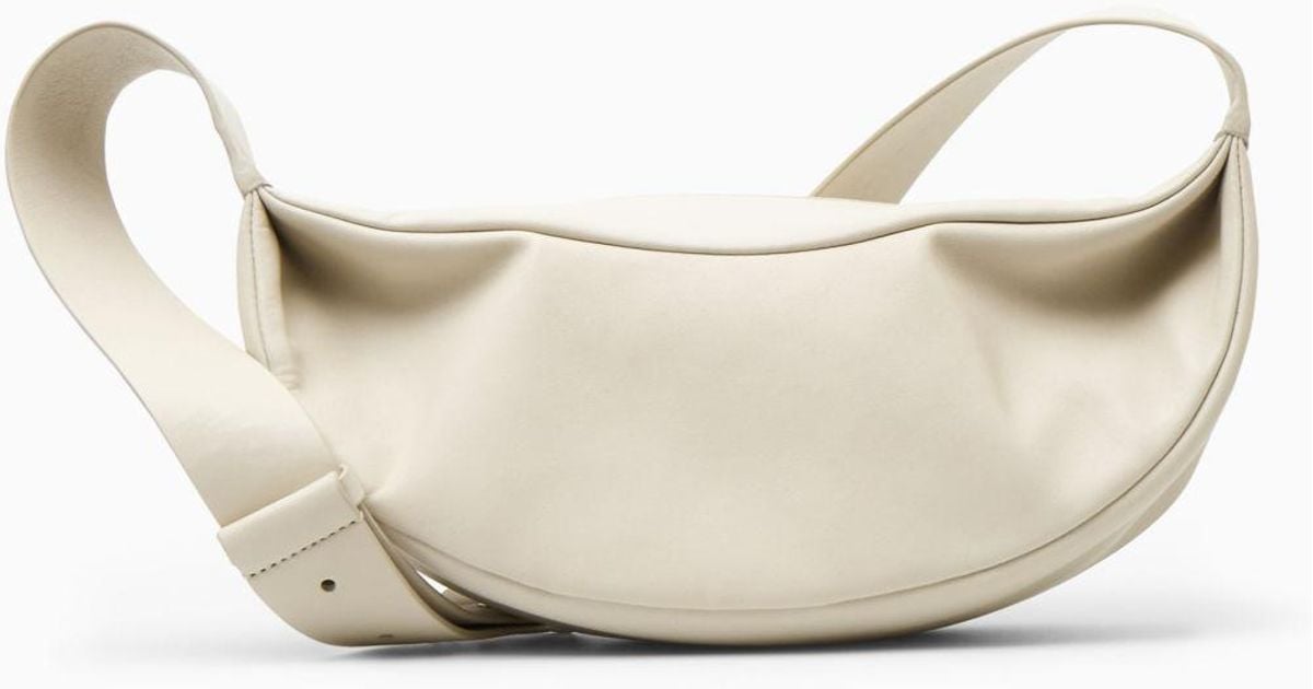 COS Swing Crossbody Leather in Natural Lyst