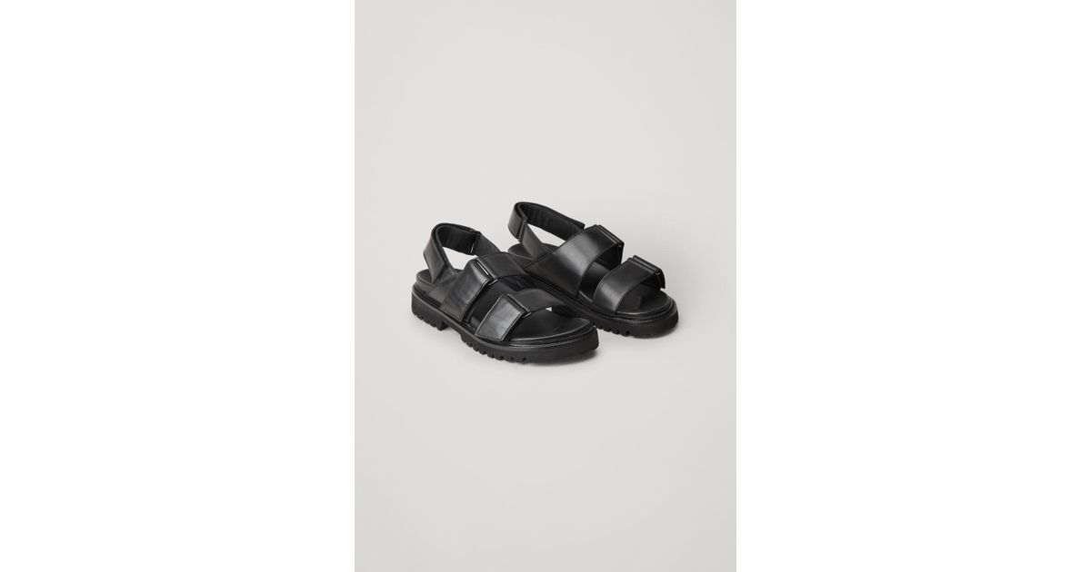 cos leather sandals