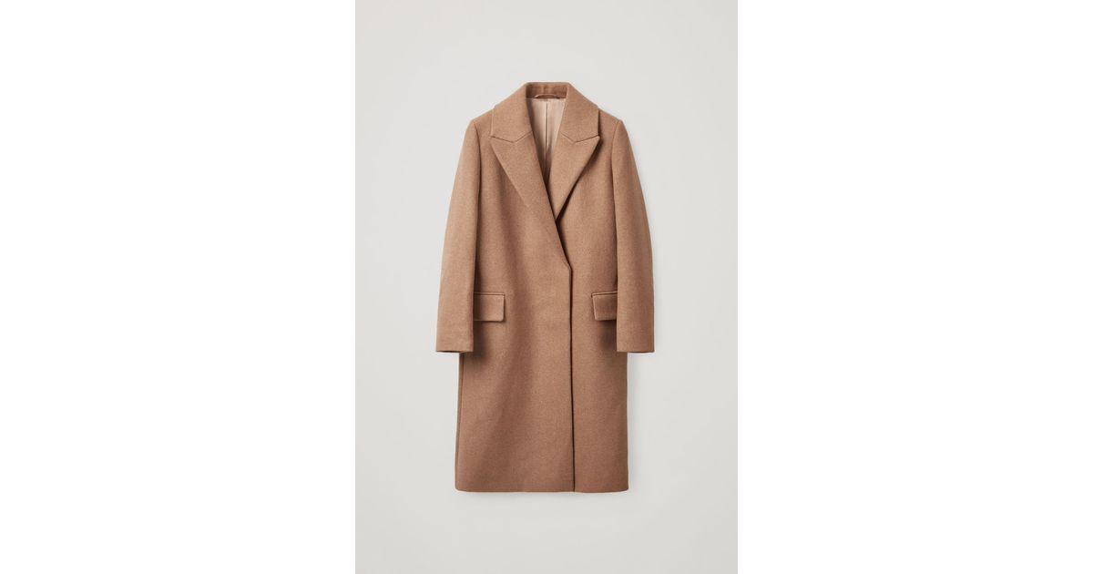 cos classic long wool coat