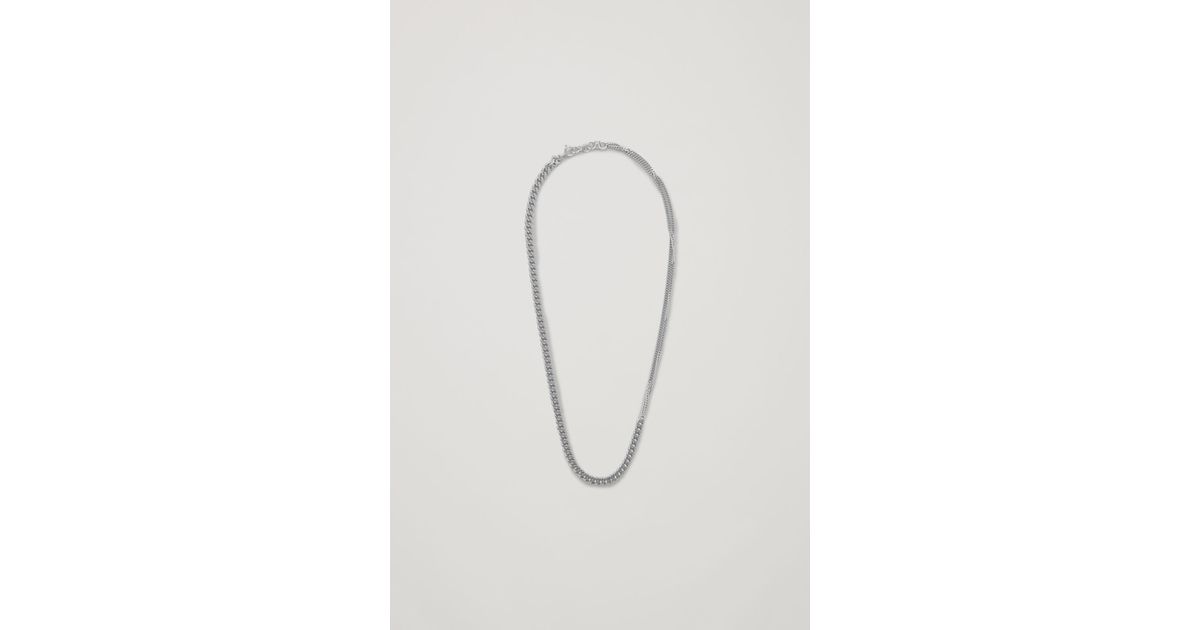 COS Sterling Silver Chain in Metallic 