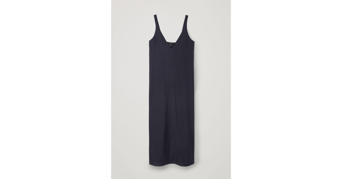 cos silk slip dress