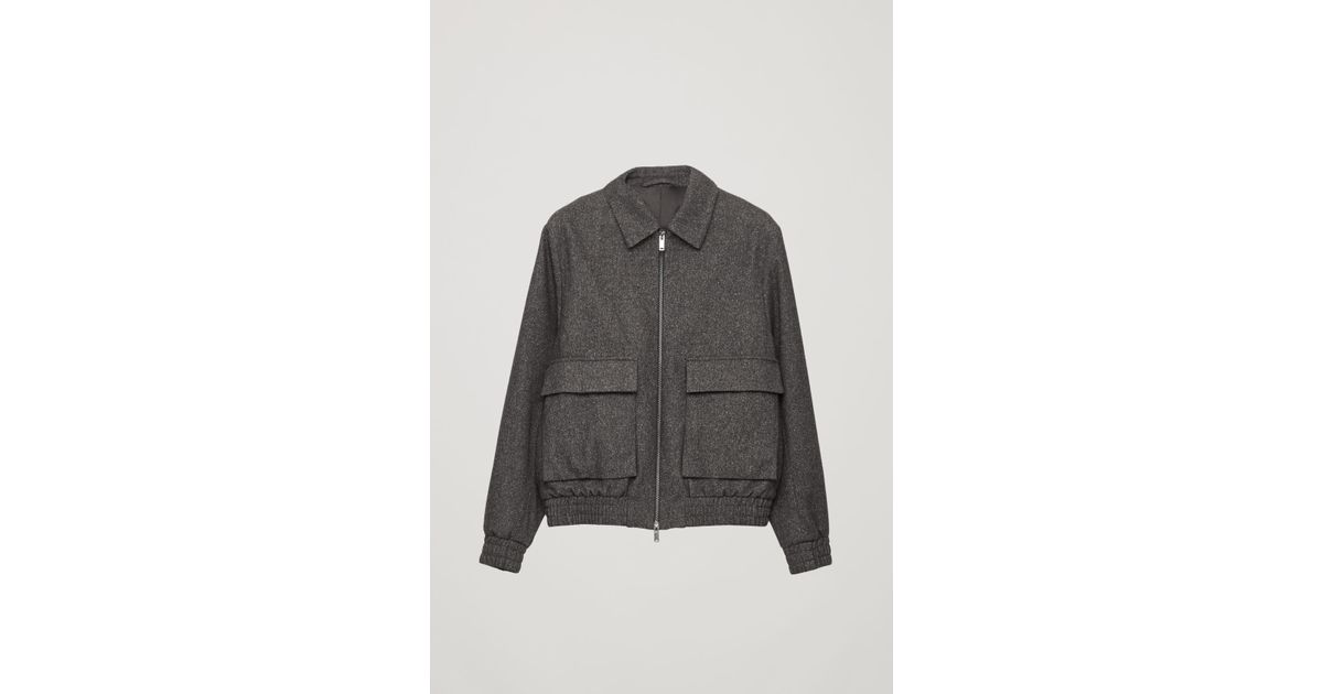 grey felt jacket