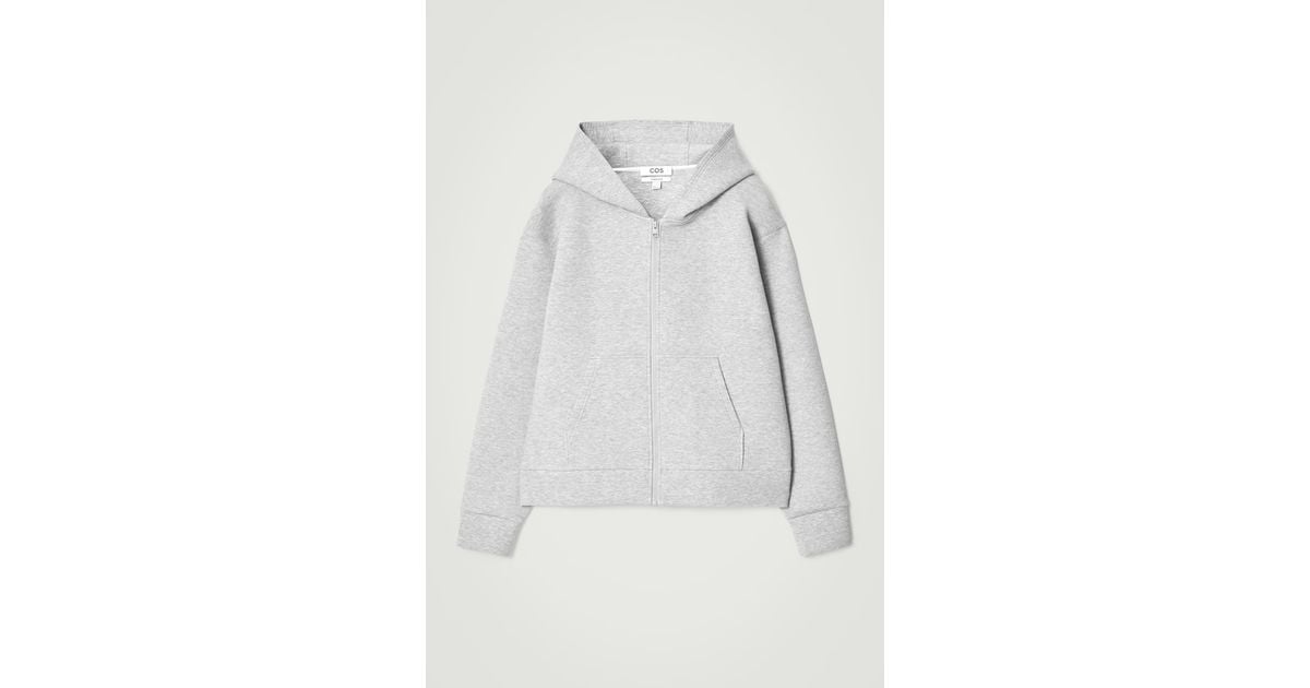 Cos Oversized Scuba Hoodie COS Oversized Scuba-Jersey Half-Zip