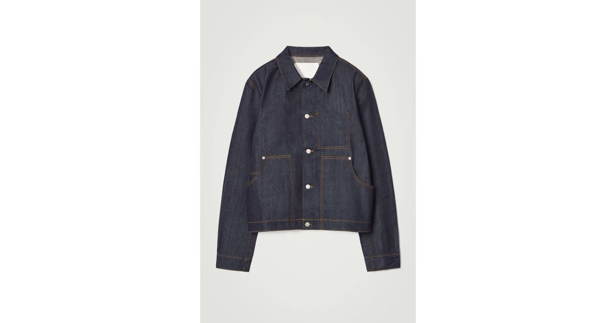 COS Relaxed Denim Jacket in Blue for Men | Lyst