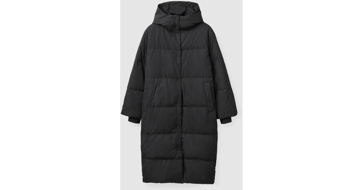 COS Redown Heavyweight Puffer Coat in Black | Lyst