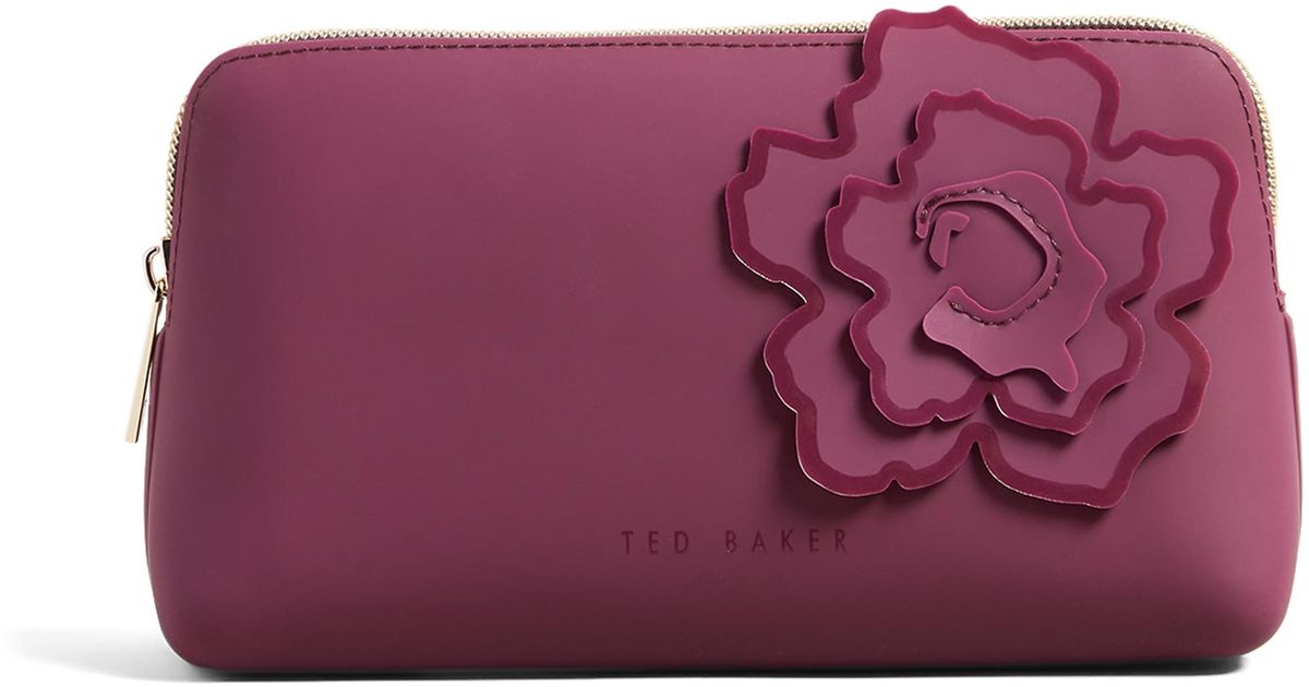 Ted Baker Jelika Magnolia Silicone Make Up Bag in Purple | Lyst