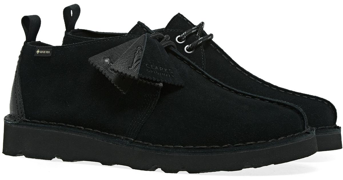 Clarks Desert Trek Gtx Shoes in Black for Men | Lyst UK