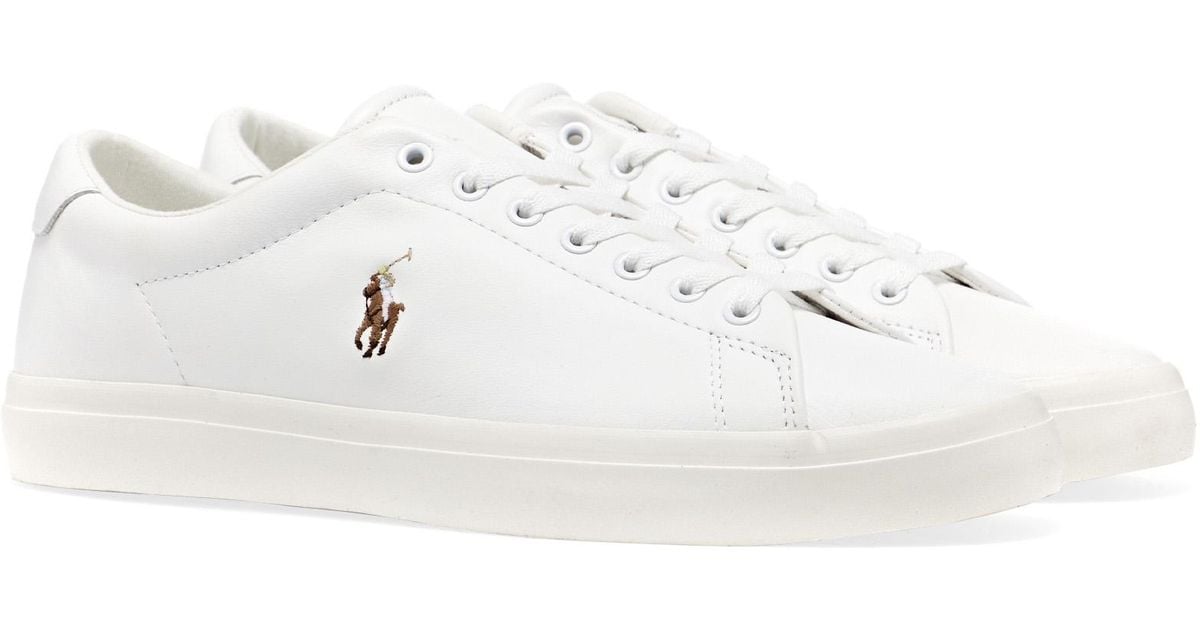 Polo Ralph Lauren Nappa Smooth Calf Shoes in White for Men | Lyst UK