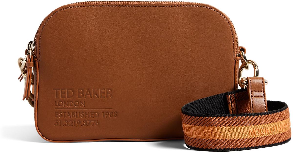 Ted Baker Darcelo Branded Webbing Camera Handbag in Brown Lyst