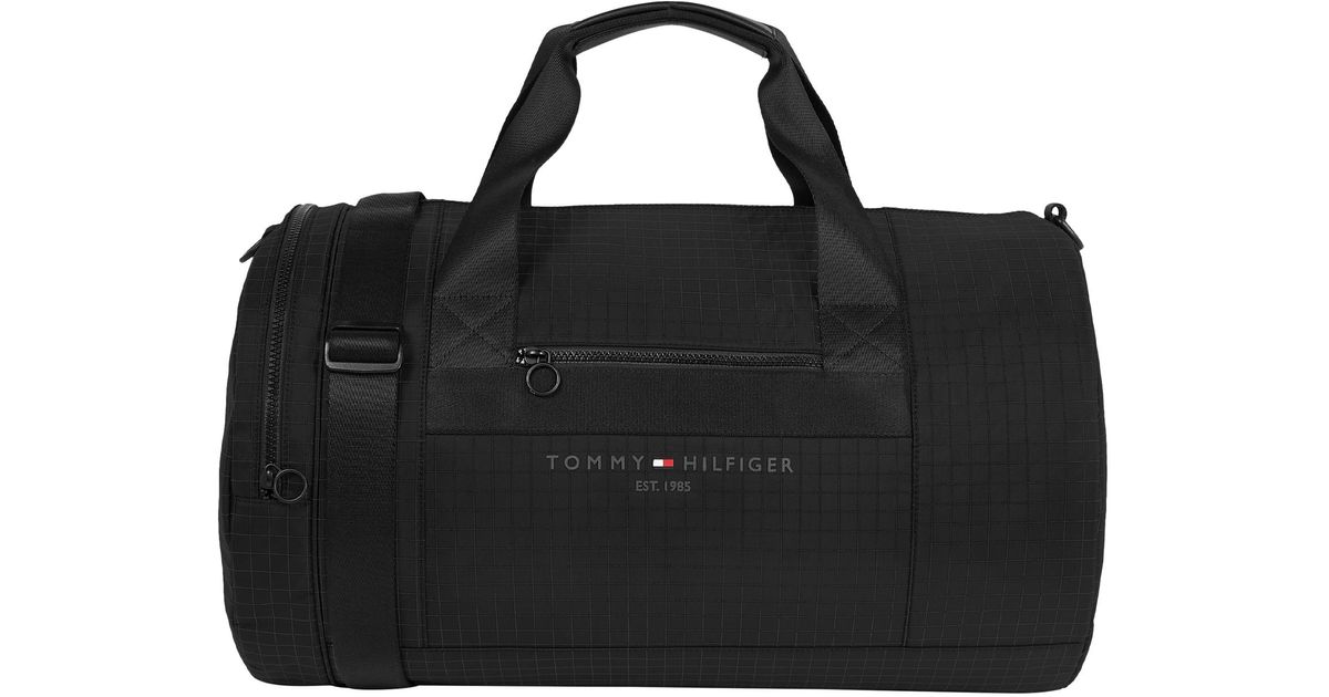 Tommy Hilfiger Th Established Duffle Bag in Black for Men Lyst
