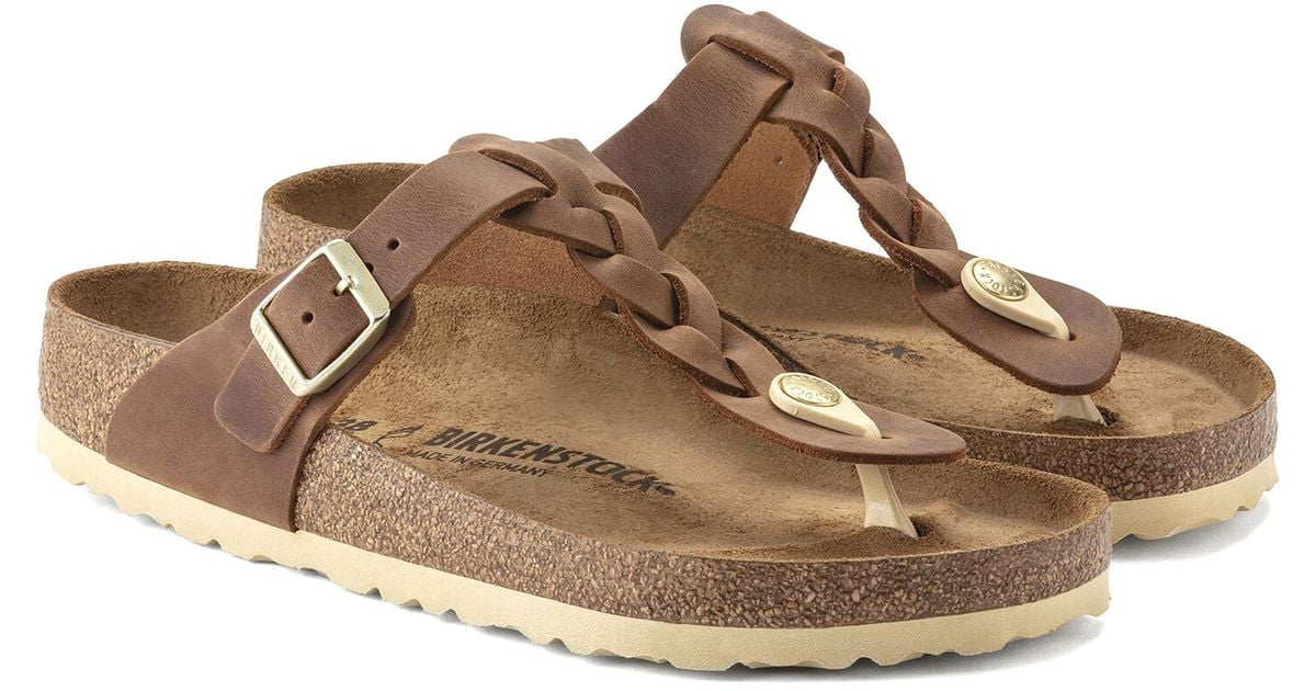 Birkenstock Gizeh Braided Regular Sandals in Cognac (Brown) Lyst