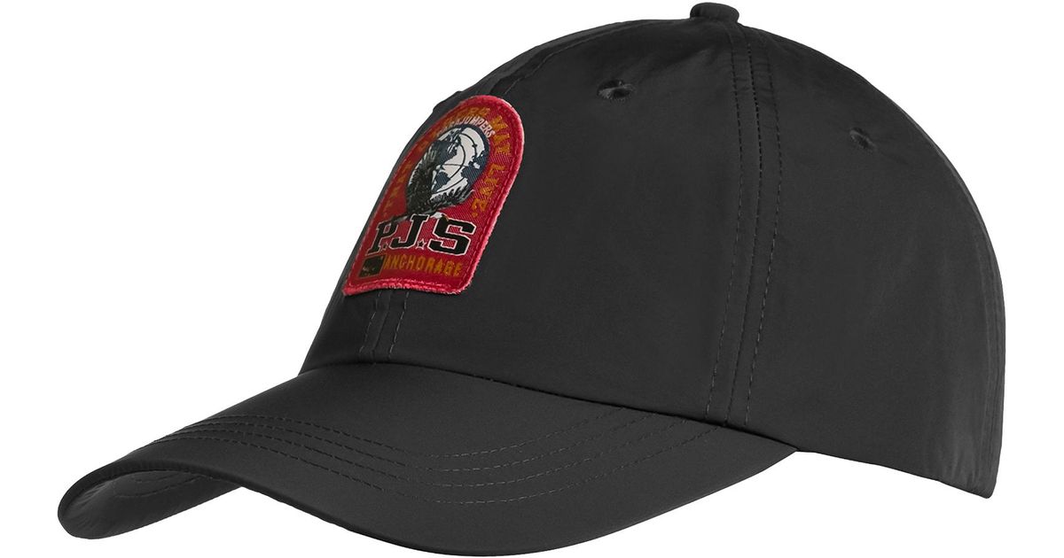 Parajumpers Patch Bac Cap in Black for Men Lyst