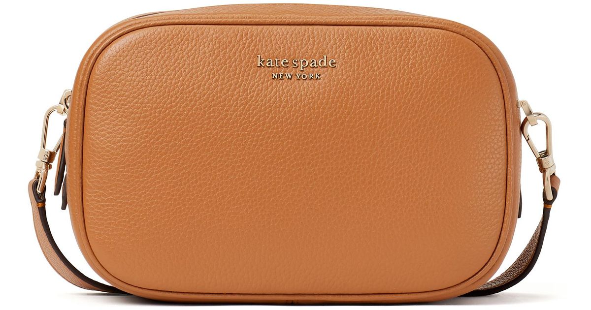 Kate Spade Astrid Pebbled Leather Medium Handbag in Brown Lyst
