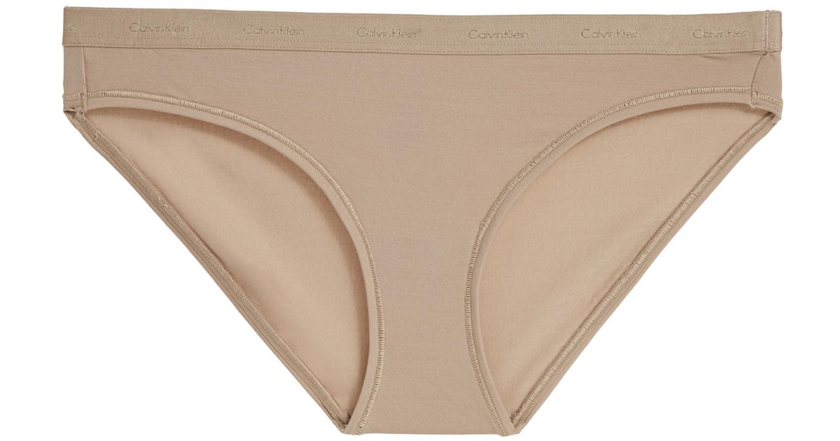 Calvin Klein Form To Body Bikini Knickers in Natural Lyst