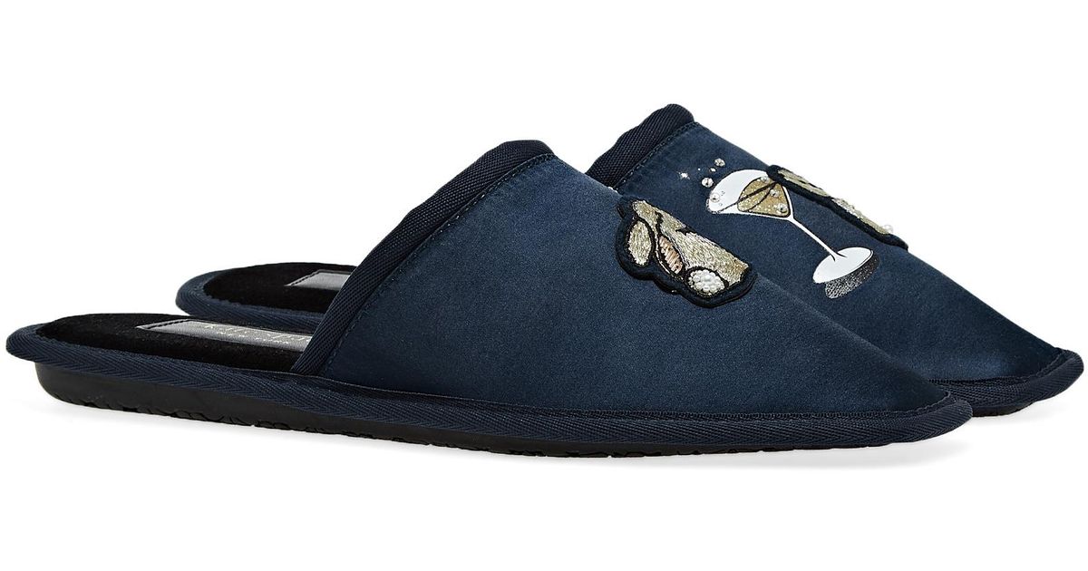 Kate Spade Dove Bunny Slippers in Blue | Lyst