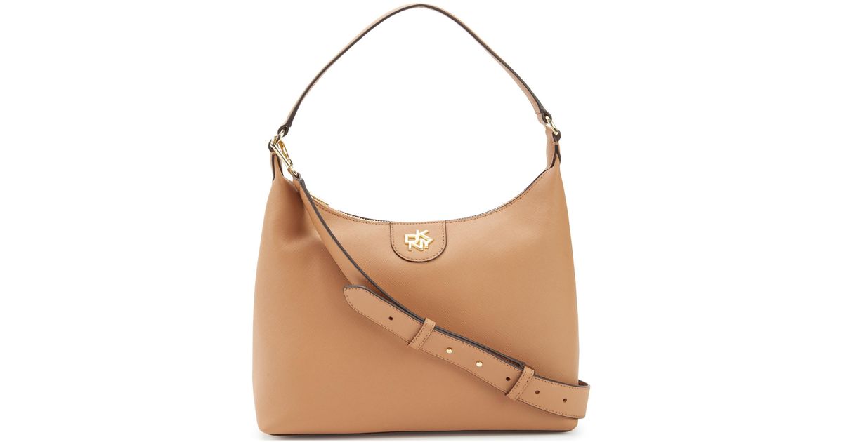 DKNY Carol Large Pouchette Handbag in Brown Lyst UK