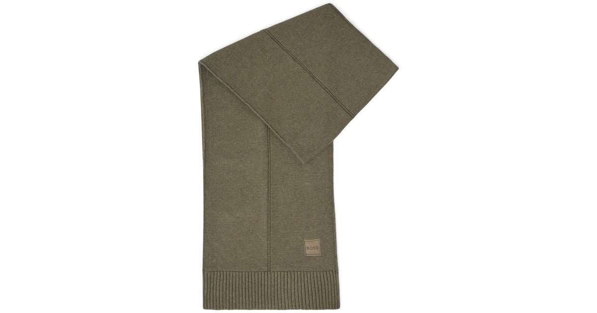 BOSS by HUGO BOSS Kaio Scarf in Green for Men Lyst UK