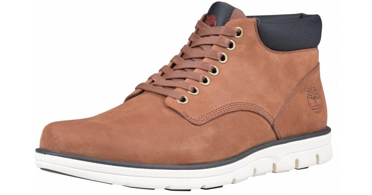 timberland bradstreet chukka red brown