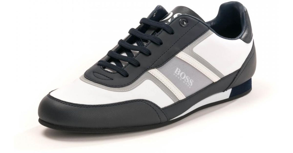 hugo boss lighter low nylon trainer