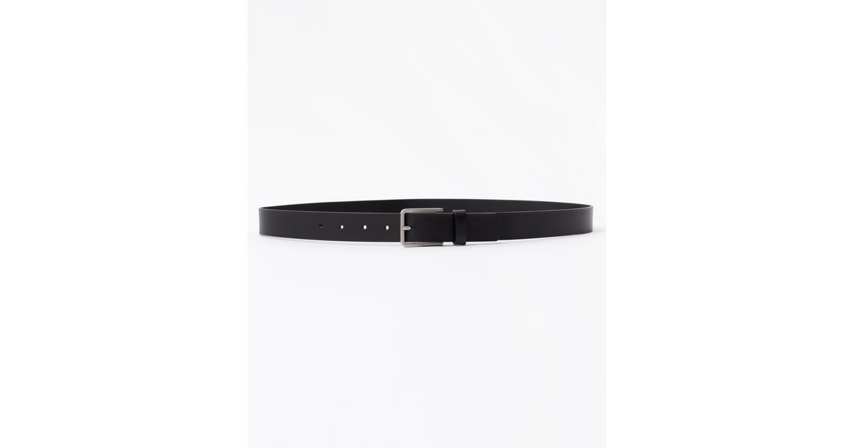 HUGO BOSS Garum-P_Sz35 Men’s Leather Belt in Black 50470570 001