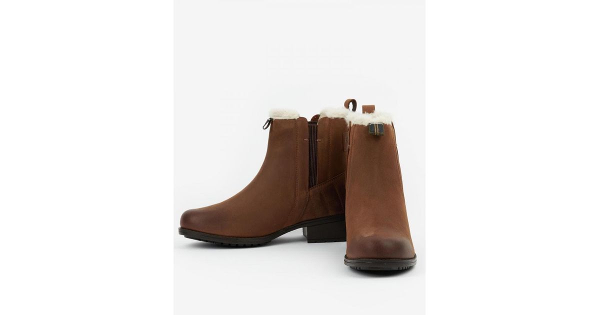 Barbour Primrose Boots in Brown Lyst