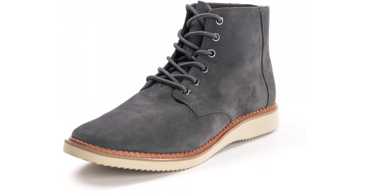 mens grey suede boots