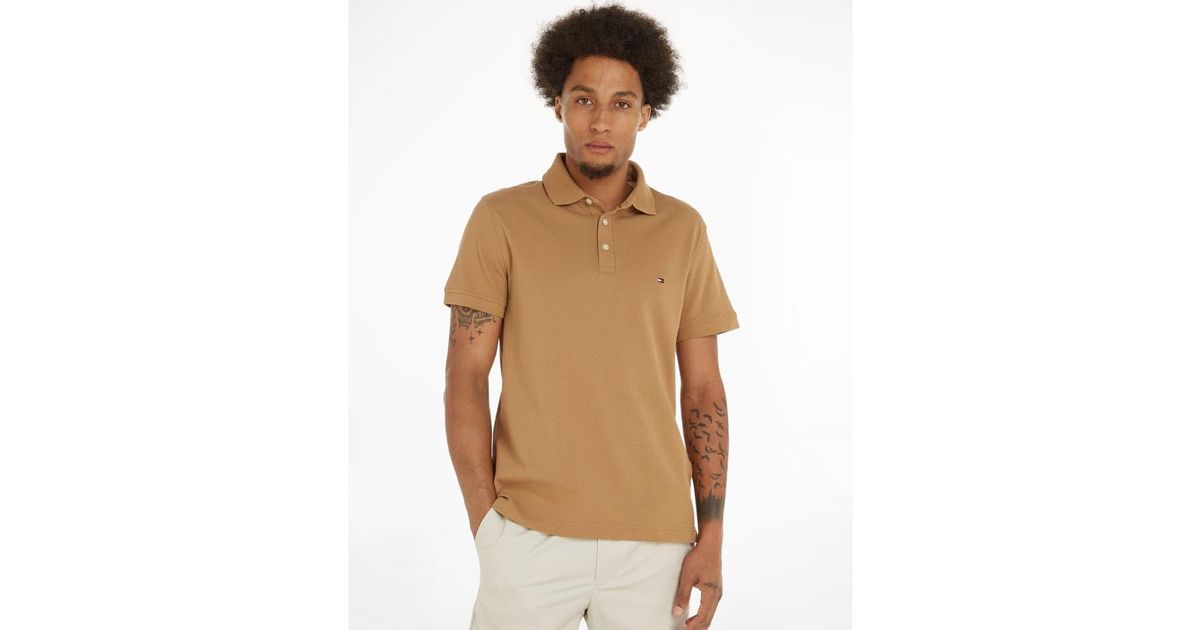 Tommy Hilfiger Core 1985 Slim Polo Shirt in Brown for Men | Lyst Canada