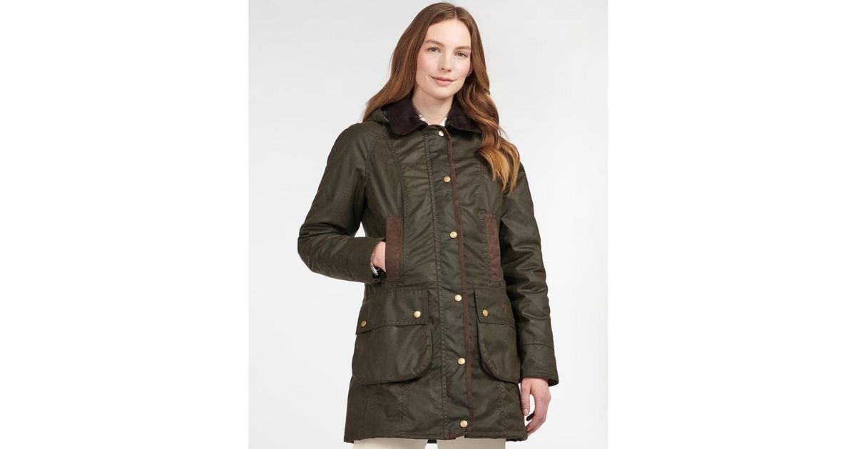 Barbour Bower Wax Jacket in Olive (Green) | Lyst