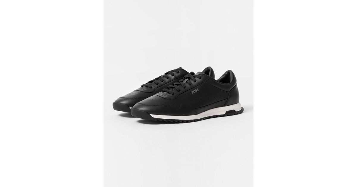 Boss zephir runn nylon trainers in black outlet