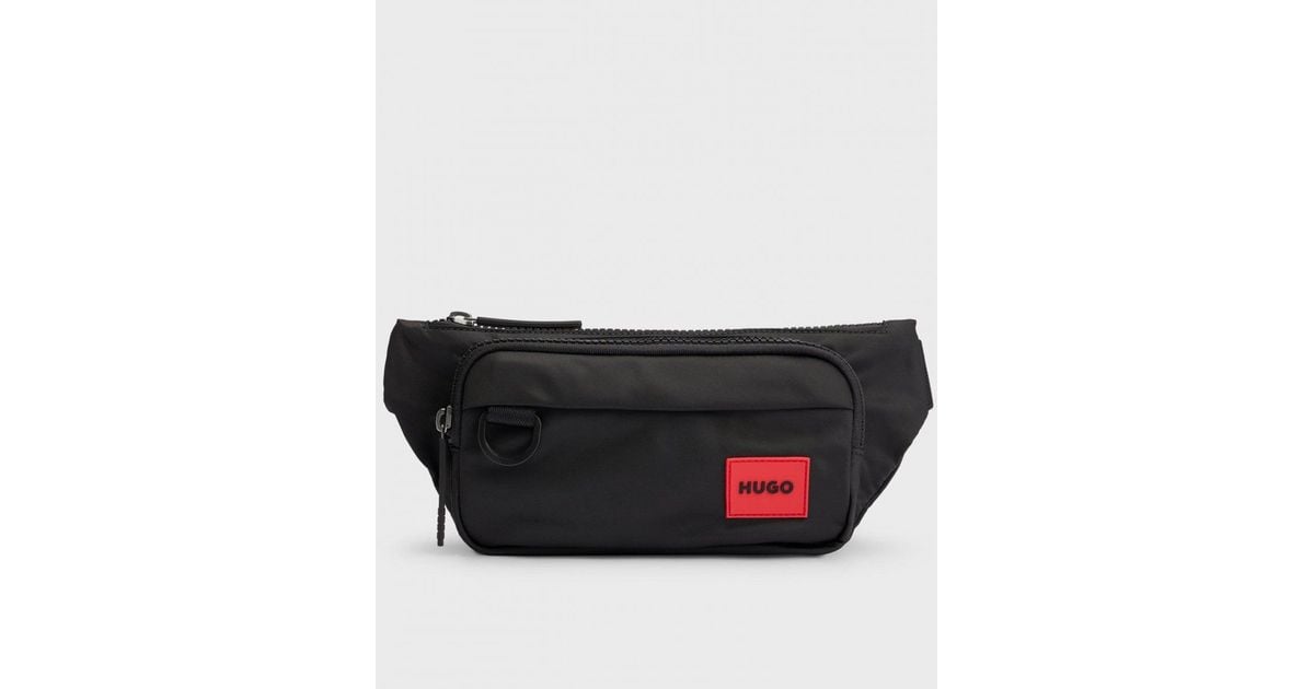 HUGO Ethon 2.0 Belt Bag With Logo Patch 002 in Grey for Men Lyst UK