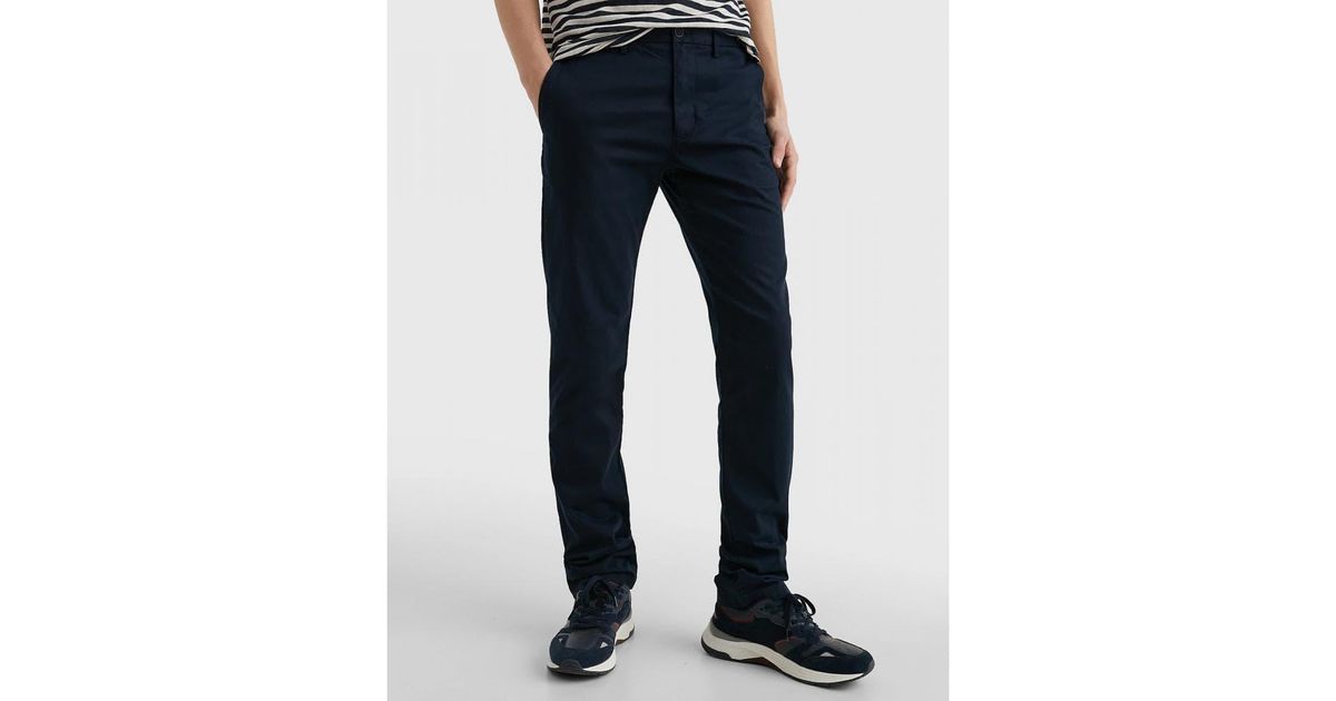 Tommy Hilfiger Core Denton 1985 Chinos in Blue for Men | Lyst