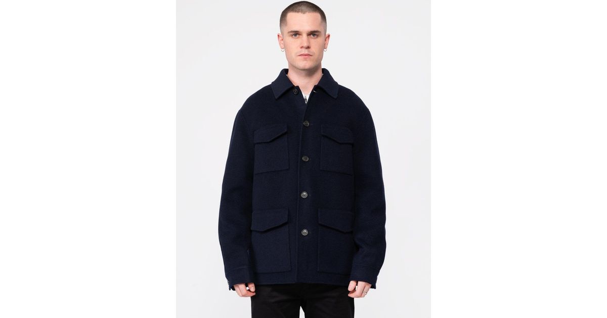 GANT Handstitched 4 Pocket Jacket in Blue for Men Lyst