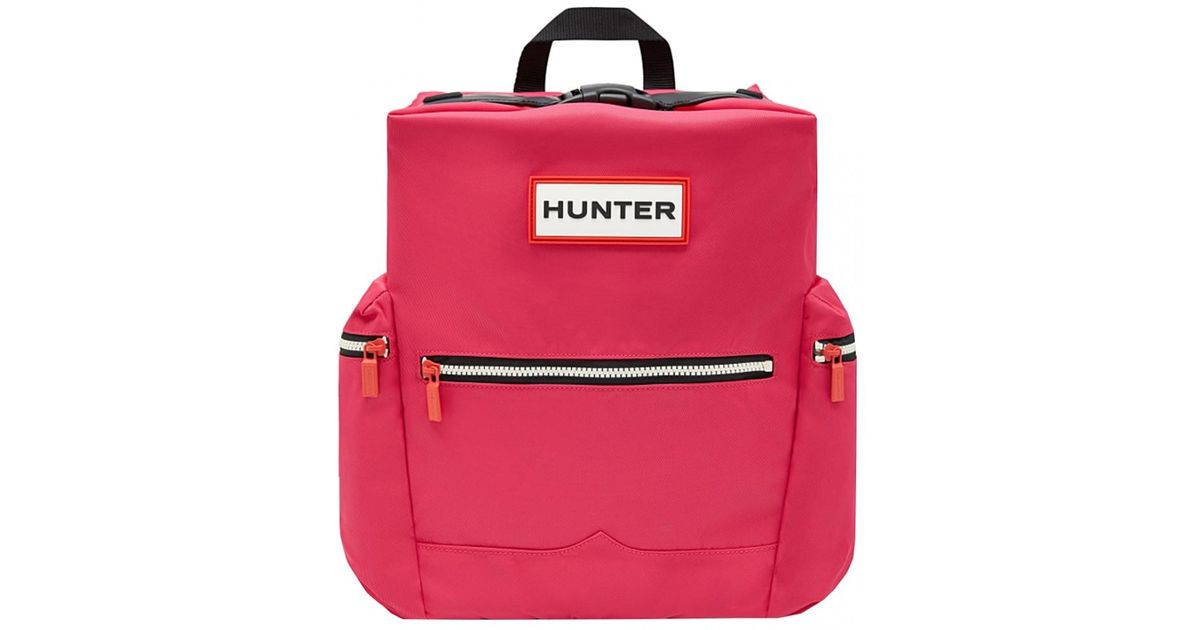 HUNTER Women's Pink Original Mini Top Clip Backpack - Nylon