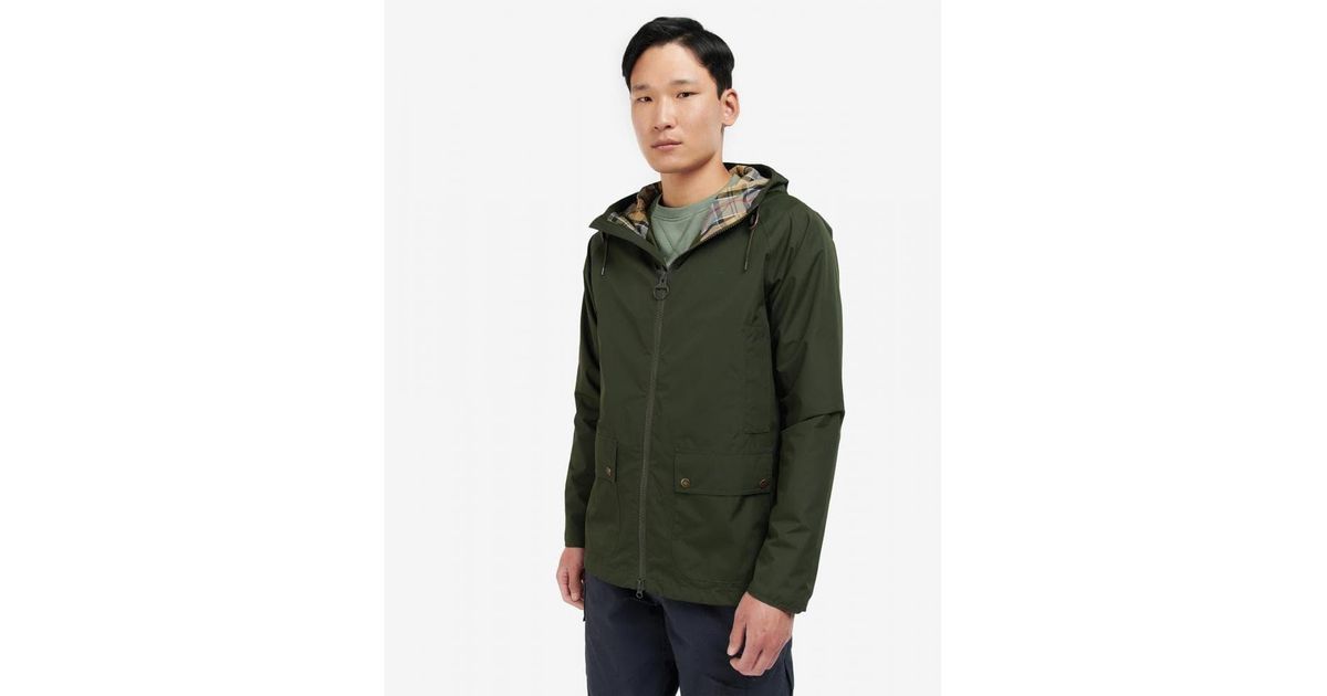 Barbour Hooded Domus Waterproof Jacket in Green for Men | Lyst