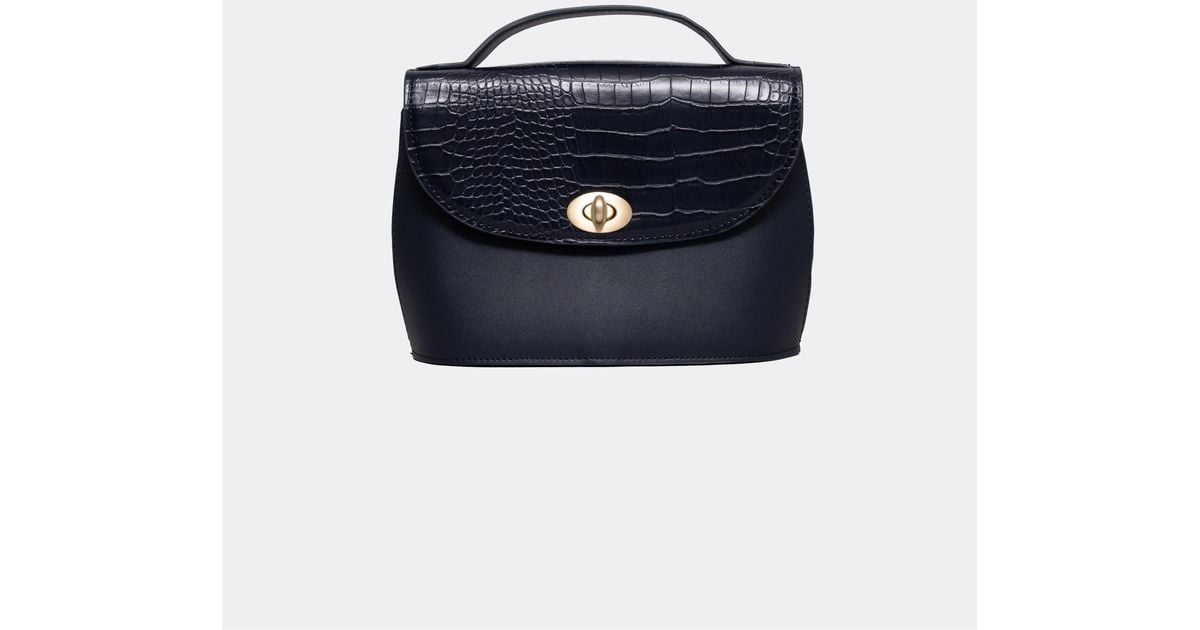 Joules Claire Faux Leather Croc Effect Bag in Blue Lyst