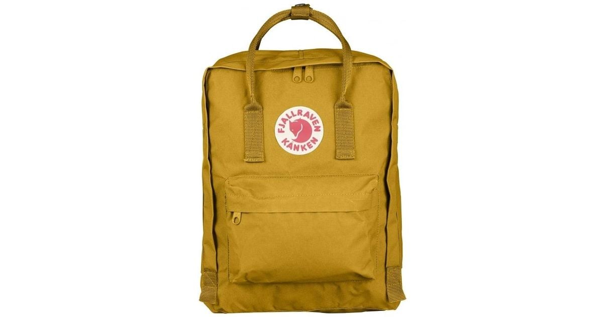 kanken backpack ochre