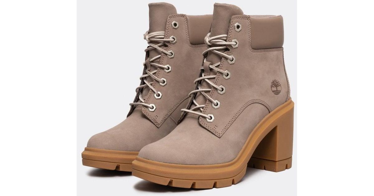 Timberland Allington Heights High Heel Boots in Brown | Lyst