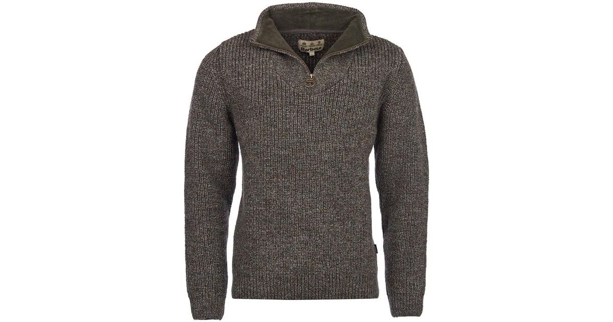 barbour new tyne half zip jumper