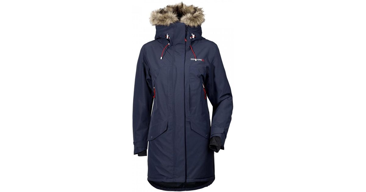 Didriksons Celine Parka Navy Online Sale, UP TO 53% OFF