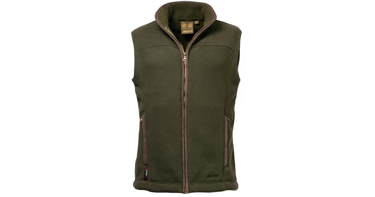 musto fleece gilet mens
