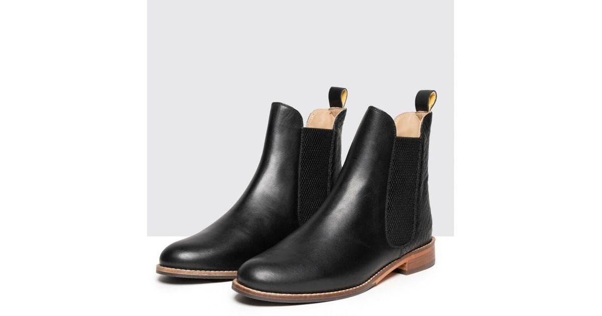 Joules Westbourne Premium Chelsea Boots in Black | Lyst
