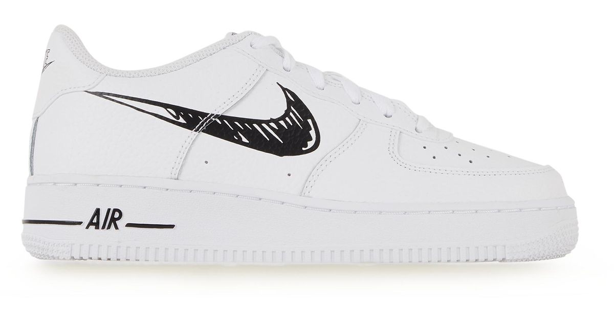 nike blanche avec ecriture